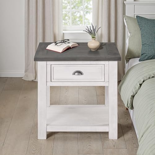 Martin Svensson Home Monterey Solid Wood End Table White - Image 5