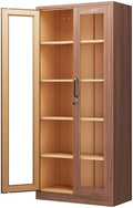 PEUKC Display Cabinet with Glass Doors, 71 Inches Metal Display Case with 4 by SleekSteelDesksShelvesbyPEUKC%E2%80%93WorkLiveOrganize
