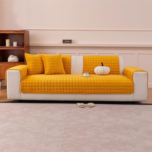 Velvet Sectional Couch Cover for 3 Seats - Image 7