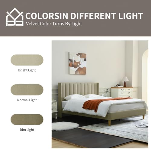 YUHUASHI King Bed Frame，Platform Bed - Image 7