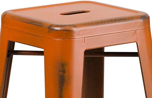Flash Furniture 30 in Metal Indoor/Outdoor Barstool - Image 6