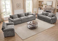 Oprisen 3 Pieces Cloud Couch Set, Upholstered Comfy Modular Sectional Sofa Deep by Oprisen