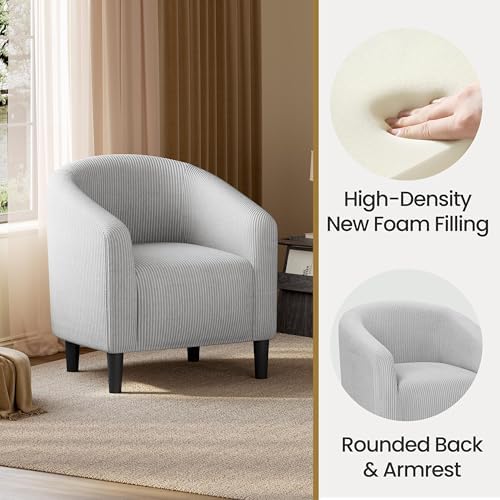 Yaheetech Small 25.5in Wide Corduroy Accent Chair - Image 6
