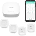 YoLink Water Leak Starter Kit: Hub + 4 Leak Sensor 1, LoRa Long-Range, by YoLink