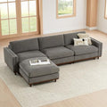 CHITA 118” Super LargeSectional Modular Sofa, Down Filled, 4 Seat by Unknown