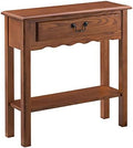 Leick Home Wave Console Table, Medium Oak by LeickFurniture