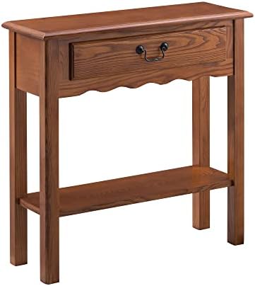 Leick Home Wave Console Table, Medium Oak by LeickFurniture