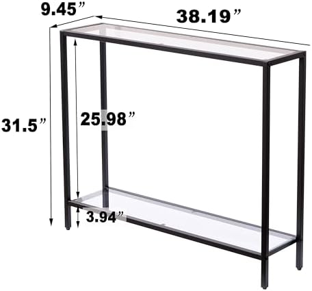 MAJARO Small Modern Console Table - Image 2