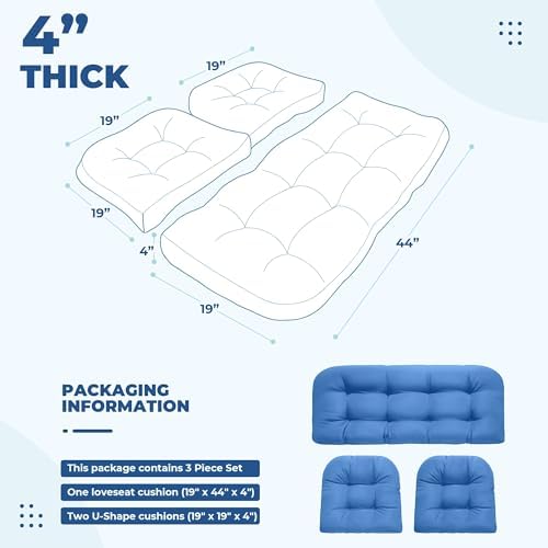 DANGHOOGY Wicker Chair Cushions - Image 2