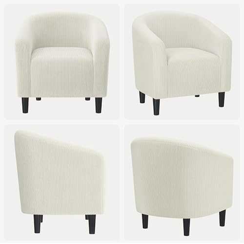 Yaheetech Compact Corduroy Accent Chairs Set of 2 - Image 5