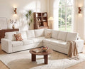ABCASA Oversized Modular V Shaped Sectional Couches by ABCASA