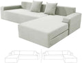 ZNSAYOTX Sectional Couch Covers, Stretch Jacquard Slipcovers by ZNSAYOTX