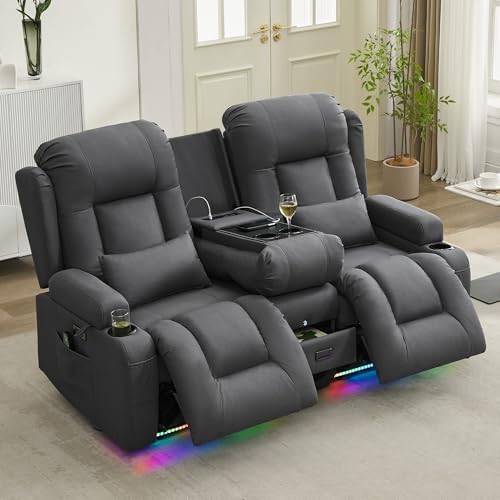 URRED Power Loveseat Recliner Sofa - Image 2