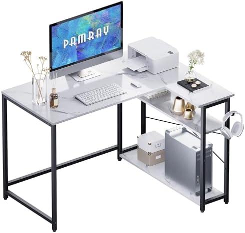 Pamray 43 Inch L Shaped Computer Desk by PAMRAY