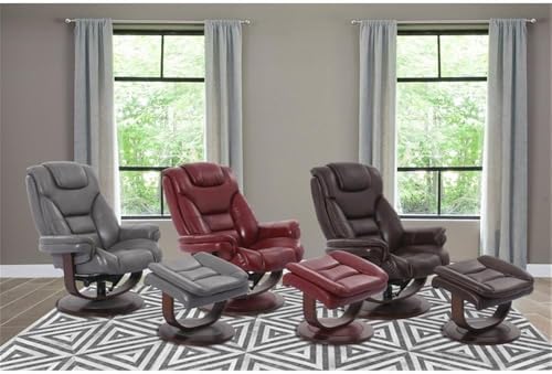Pemberly Row Leather Swivel Recliner - Image 7