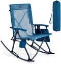 EVER ADVANCED Compact Rocking Camping Chair, Breathable Mesh Folding Rocker by EVERADVANCED