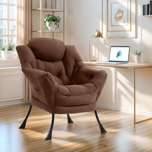 Furlide Lazy Chair with Ottoman, Soft Comfy Chair - Image 2