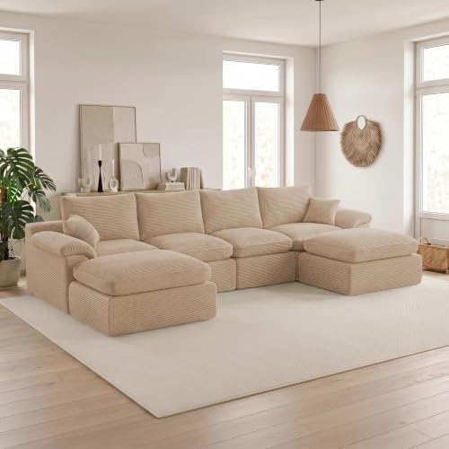 133" Cloud Sectional Couch, Boneless Couches - Image 6