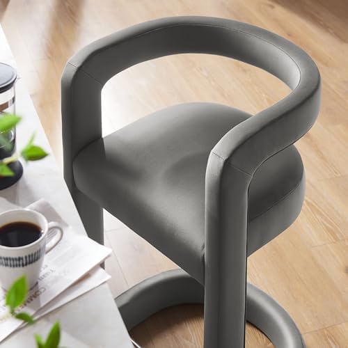Modway Winslow Performance Velvet Counter Stool - Image 5