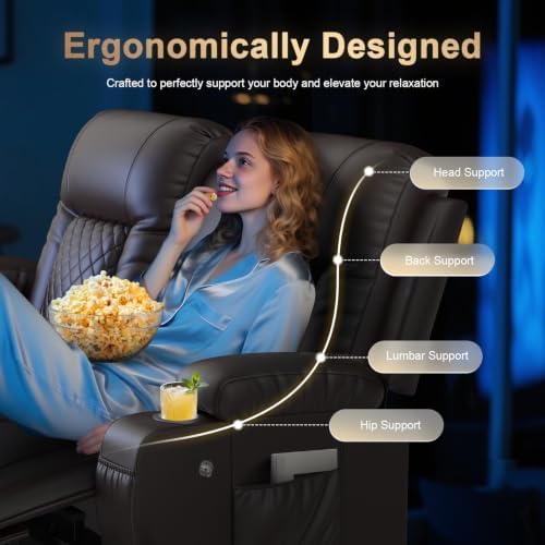 Loveseat Recliner Sofa, Home Theater Seating - Image 3