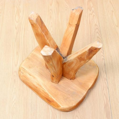 Brefhome 14.5" Tall Natural Cedar Wood Stool, Unique Tree Stump End Table - Image 6