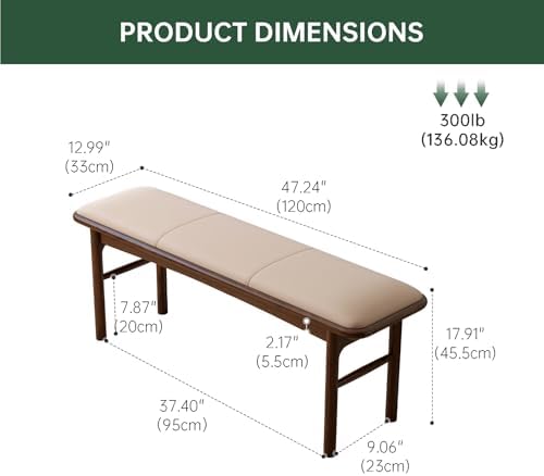 47.2'' Leather Upholstered Dining Bench - Image 3