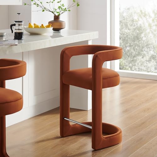 Modway Winslow Performance Velvet Counter Stool - Image 2