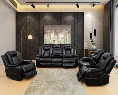 Electric Power Recliner Chair/Loveseat/Sofa Living Room, Comfy Home Theater - Image 4