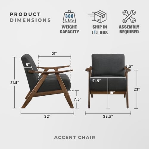 Lexicon Mid Century Modern Accent Chair - Image 3