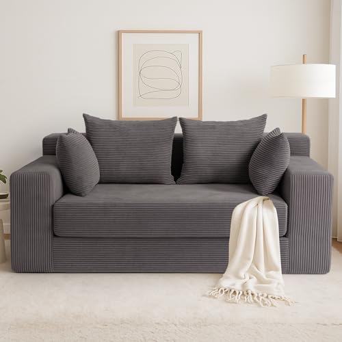 cidludto Convertible Sofa Bed, 3 in 1 Loveseat Folding Couch Bed Foldable by Cidludto