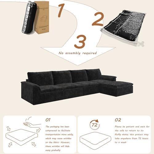 EASE MOOSE Boneless Couches for Living Room - Image 3