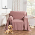 MYSKY HOME Pink Sofa Cover, Couch Covers by MYSKYHOME