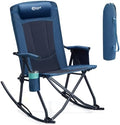 Portal Oversized Folding Rocking Camping Chair Portable Outdoor 400 lb Blue by PORTAL