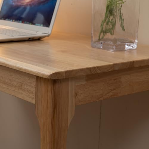 Solid Wood Desk with Drawer, Small Computer Desk - Image 5
