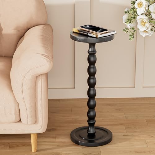 Small Round Side Table, Rubberwood‌ Drink Table - Image 7