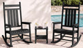 SERWALL Comfortable Outdoor Rocking Chairs Set of 3 by SERWALL