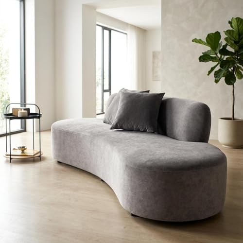 Container Furniture Direct 90" Curved Sofa - Image 5