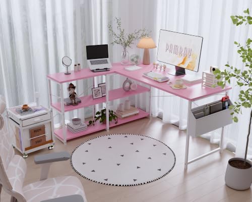 Pamray 57.5 Inch L Shaped Computer Desk - Image 2