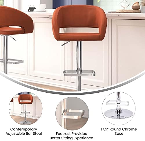Flash Furniture Vinyl Adjustable Barstool - Image 4