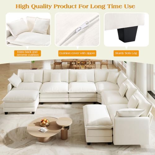 Hanherry Modular Sectional Sofa, Cloud Couch - Image 4