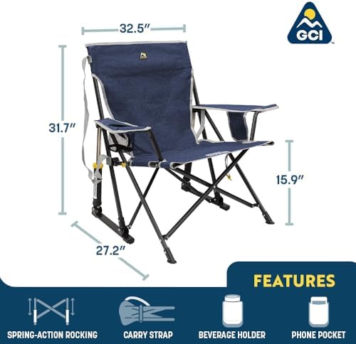 GCI Outdoor Kickback Rocker Camping Chair - Image 3