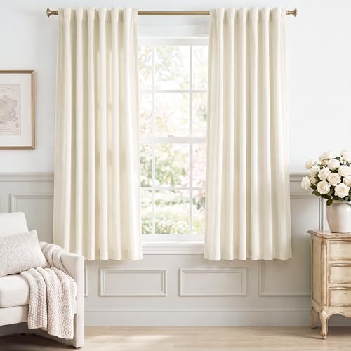 StangH Ivory White Velvet Curtains by StangH