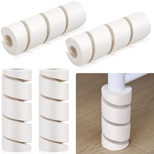 ReliThick 4 Pcs Bed Frame Toe Protectors 6" Bed Leg Covers by ReliThick