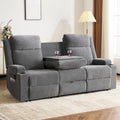 Manual Recliner Sofa Set, Reclining Sofa Couch, 3 Seater Reclining Loveseat Sofa by RIHEREFY