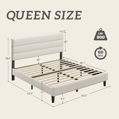 Fluest Queen Bed Frame, Platform Bed Frame - Image 2