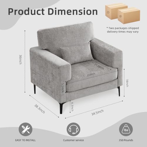 Oversized Accent Chair Armchair - Image 2