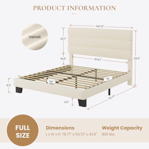 SHA CERLIN Full Platform Bed Frame - Image 2