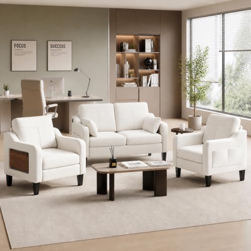 51'' Small Sofa Sets, 2-Seater Linen Fabric Couch by Unknown