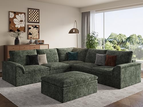 EASE MOOSE Modular Sectional Sofa, Boneless Couches by EASEMOOSE