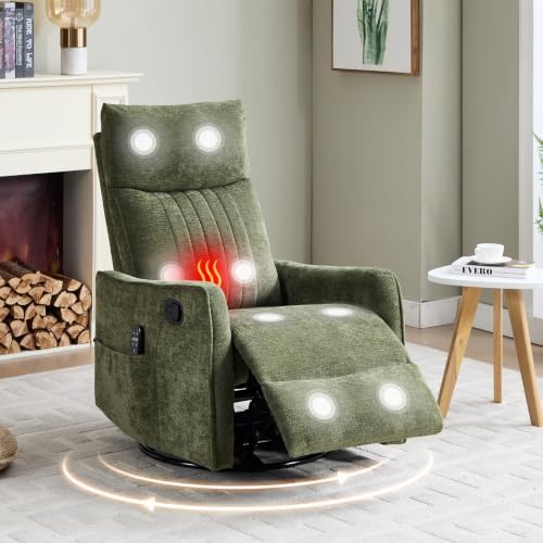Manual Swivel Rocker Recliner Chair by EZZUP